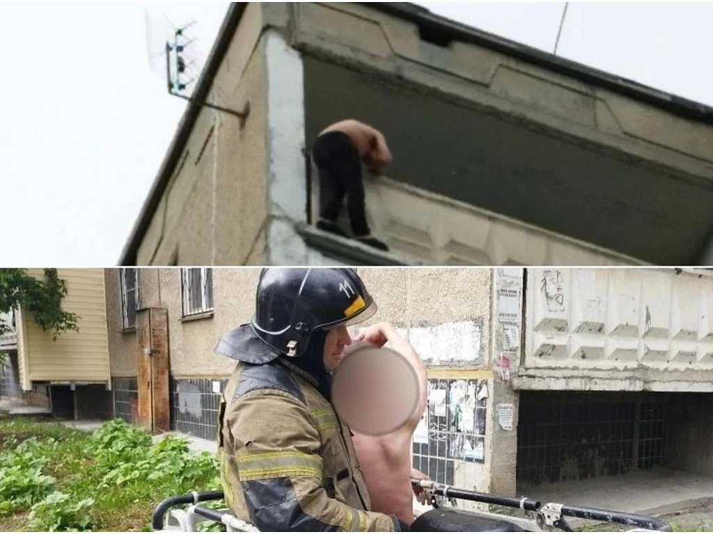 На северо-западе Челябинска спасатели сняли мужчину с балкона десятого этажа