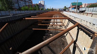 Котлован под проходку одного из тоннелей метротрама в Челябинске готов на 95%