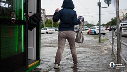 На Челябинск 15 июня снова обрушился ливень