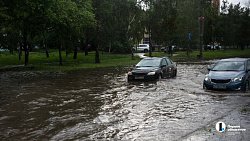 На Челябинск 15 июня снова обрушился ливень