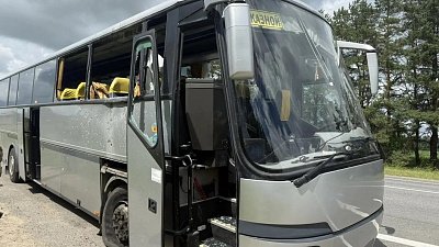 В Брянской области БПЛА атаковал автобус с детской футбольной командой
