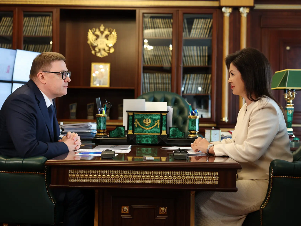 Алексей Текслер провел рабочую встречу с детским омбудсменом по Челябинской области