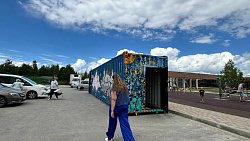 В Челябинске открылась выставка внутри морского контейнера