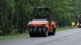 На дороге между Миассом и Златоустом идет капитальный ремонт