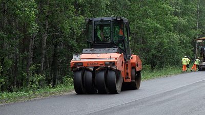На дороге между Миассом и Златоустом идет капитальный ремонт