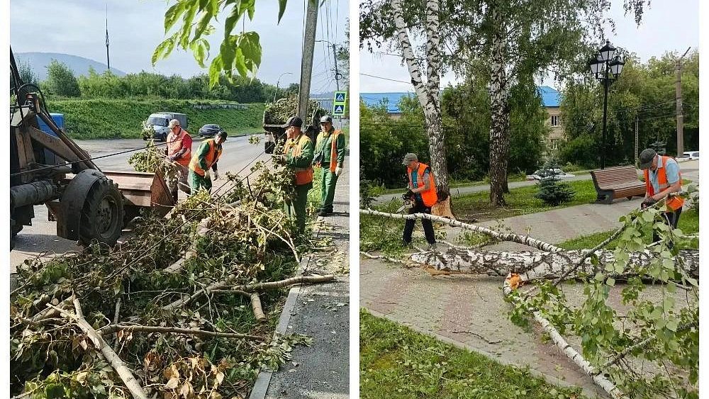 В Златоусте продолжают устранять последствия пятничного шторма