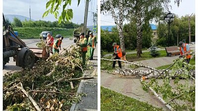 В Златоусте продолжают устранять последствия пятничного шторма