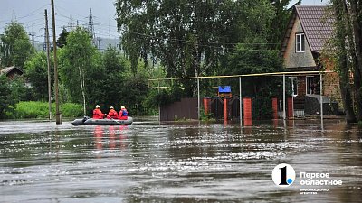 В Верхнем Уфалее из-за дождей реки подтопили частный сектор