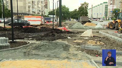 В Челябинске обновляют пешеходные зоны
