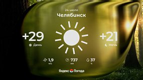 В Челябинской области 24 июля местами пройдут кратковременные дожди