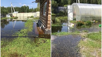 Село Воскресенское  подтопило после аварийного сброса воды из Синары