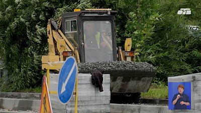 В Челябинске продолжаются дорожные работы