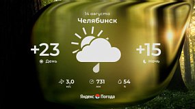 Погода в Челябинской области 14 августа: дожди и грозы
