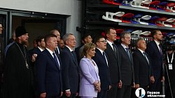 В Челябинске открыли крытый футбольно-легкоатлетический манеж