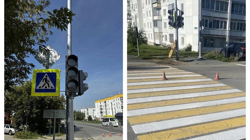 Под Челябинском на подъезде к Долгодеревенскому заработал светофор