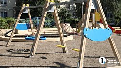 В Магнитогорске по инициативе жителей появились детская площадка и спорткластер