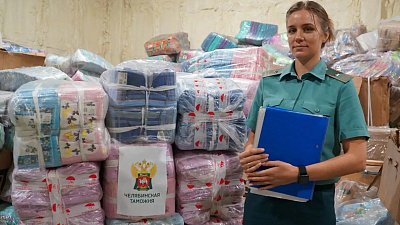 Челябинская таможня конфисковала 240 тысяч носовых платков на 5,3 млн рублей