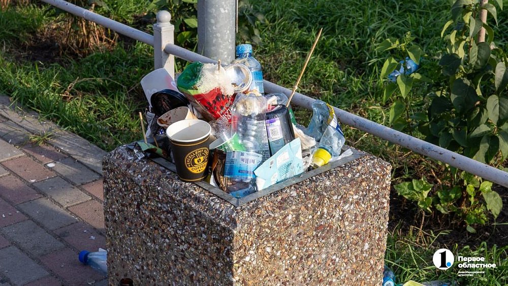 Мэр Челябинска поручил вывозить разбросанный из‑за ветра мусор