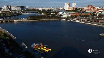 В центре Челябинска качают ил: из реки Миасс убрали уже более 3 млн отложений