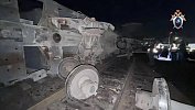 Три вагона с цементом сошли с рельсов на станции Челябинск-Главный