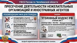 УФСБ предупредило об ответственности за связь с нежелательными организациями