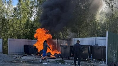 В Челябинской области с начала года сожгли более 200 мусорных баков