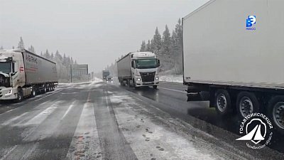 Челябинскую область накрыло первым снегом