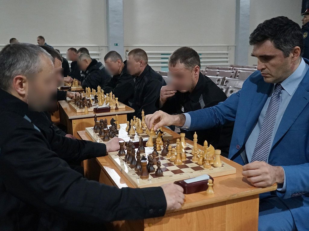 Южноуральские заключенные проявили свои силы в шахматном блицтурнире