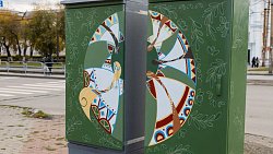 В Челябинске расписали еще 30 технических шкафов
