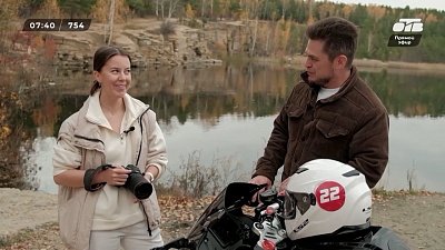 Увлеченный мотоспортом ведущий в рубрике «Улыбнитесь, вас снимают!»