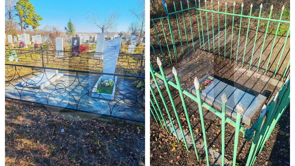 В Еткульском округе неизвестные разгромили кладбище