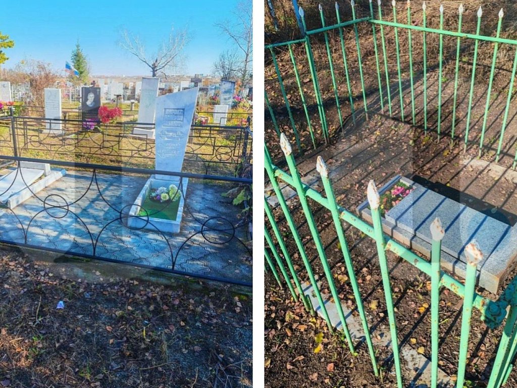 В Еткульском округе неизвестные разгромили кладбище