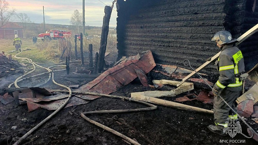 В Ашинском округе при пожаре погиб 74‑летний мужчина