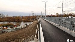 По мосту на Черкасской в Челябинске открыли техническое движение раньше срока