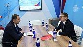 Алексей Текслер обсудил развитие южноуральского хоккея с президентом КХЛ