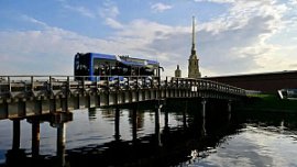 В Петербурге запустили юбилейный троллейбусный маршрут с машинами из Челябинска