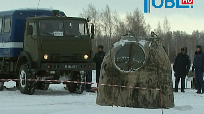 На аэродроме Упрун репетировали встречу и спасение космонавтов