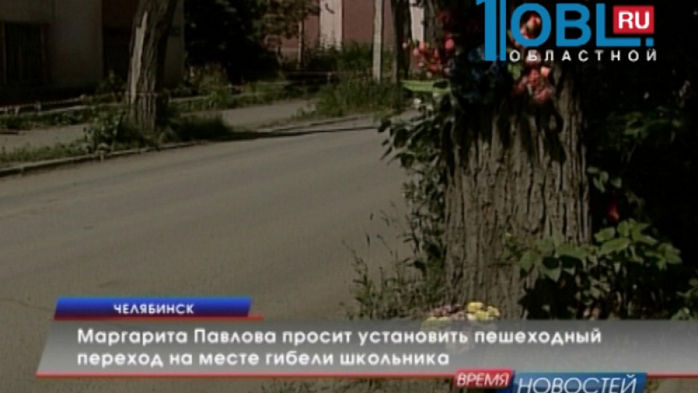 Маргарита Павлова просит установить пешеходный переход на месте гибели школьника