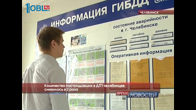 Количество пострадавших в ДТП челябинцев снизилось в 2 раза