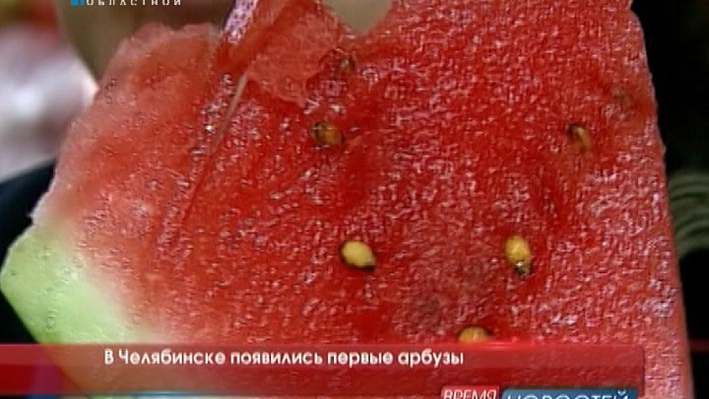 В Челябинске появились первые арбузы
