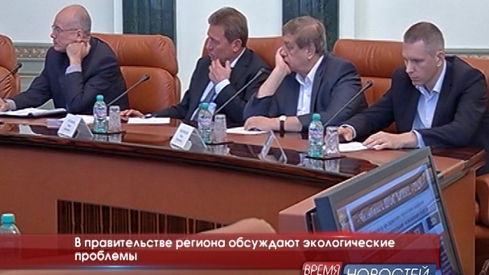 В правительстве региона обсуждают экологические проблемы