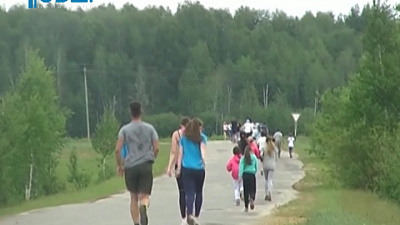 Любители бега пробежали 21 километр