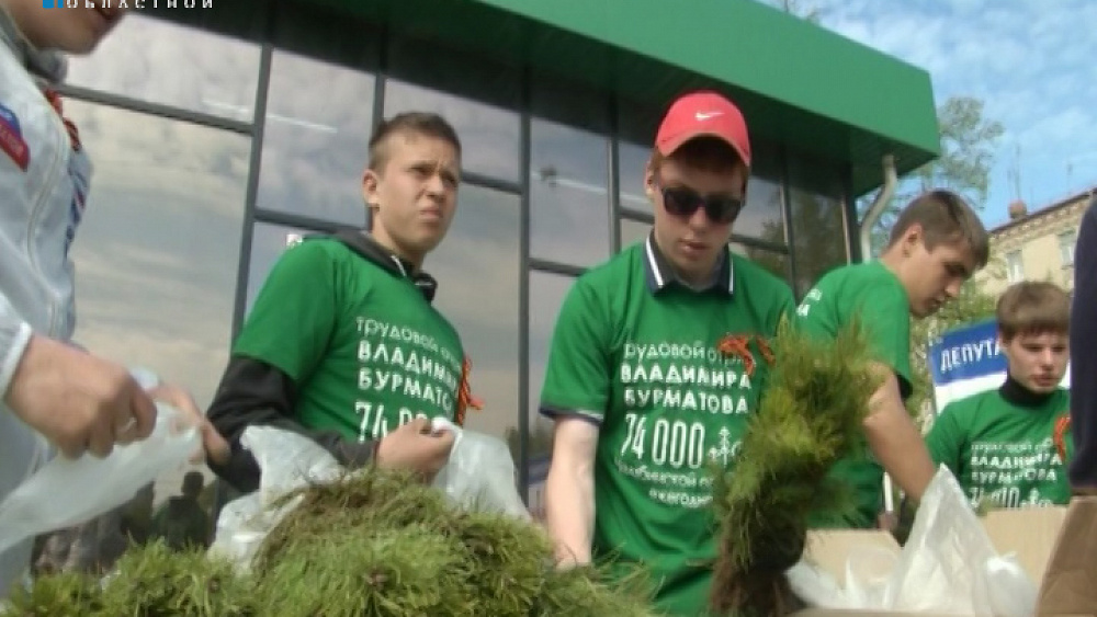 Саженцы хвойных деревьев бесплатно раздали южноуральцам