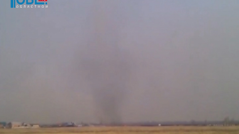 Огненный смерч над Копейском сняли на видео очевидцы