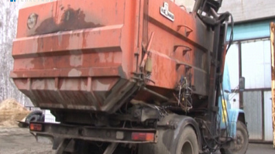 В селе Миасском сгорел единственный мусоровоз 