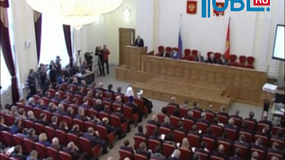 Борис Дубровский выступил с посланием Законодательному собранию