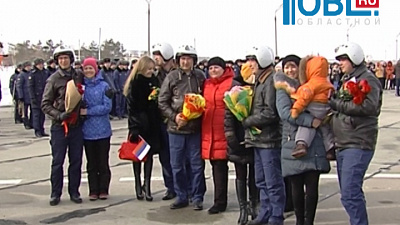 Пилоты бомбардировщиков СУ-24, участвовавшие в военной операции в Сирии, вернулись в Челябинск