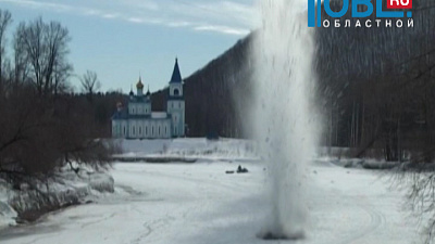 В области начали подрывы льда, чтобы не допустить наводнения
