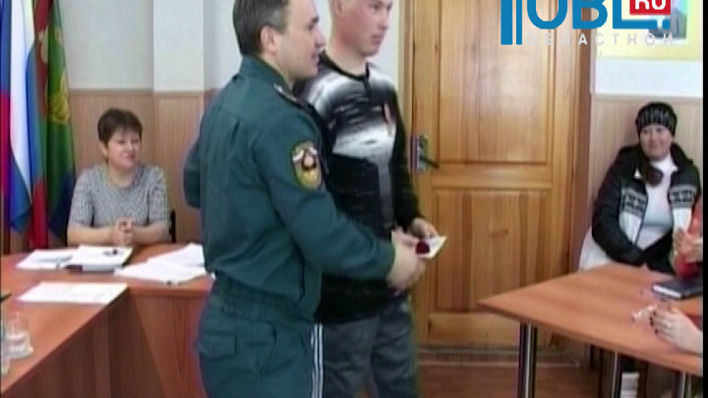 Михаил Федоров получил медаль «За отвагу на пожаре»