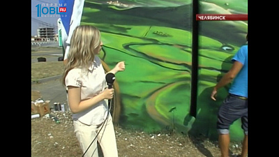 Трансформаторную будку превратили в арт-объект уличные художники